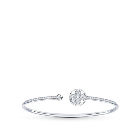 Idylle Blossom Twist Bracelet, White Gold 